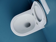 Унитаз с инсталляцией Ceramicanova Vogue CN4008T + WellWant Standart 50 WWISI111BB с сиденьем Микролифт и Черной матовой клавишей смыва-6