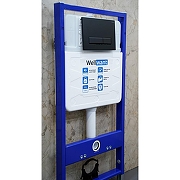 Унитаз с инсталляцией Ceramicanova Vogue CN4008T + WellWant Standart 50 WWISI111BB с сиденьем Микролифт и Черной матовой клавишей смыва-11