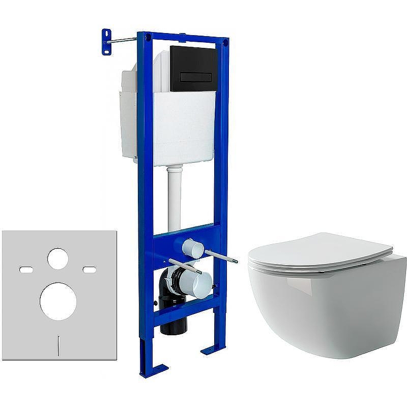 Унитаз с инсталляцией Ceramicanova Forma CN3009 + Berges Atom 410 040340 