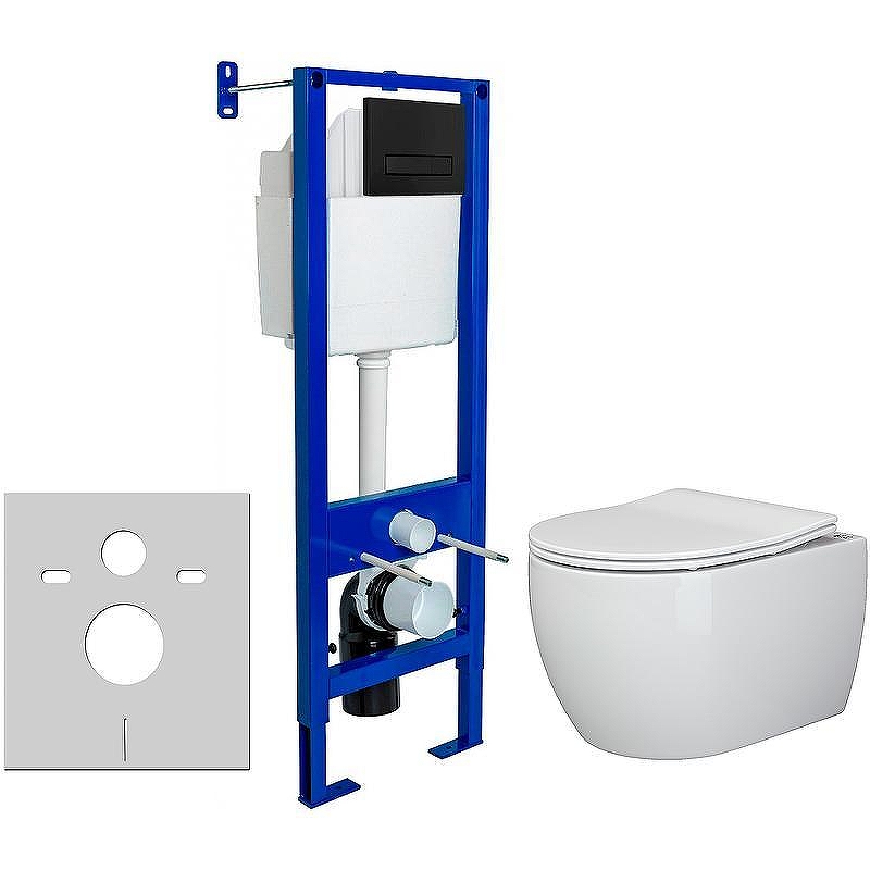 Унитаз с инсталляцией Ceramicanova Play CN3001 + Berges Atom 410 040340 