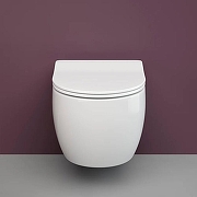 Унитаз с инсталляцией Ceramicanova Play CN3001 + Berges Atom 410 040340 с сиденьем Микролифт и Черной матовой клавишей смыва-8