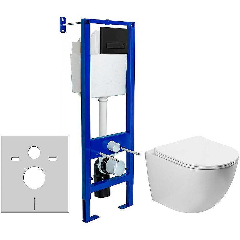 Унитаз с инсталляцией Vincea Globo VT1-14S + Berges Atom 410 040340 