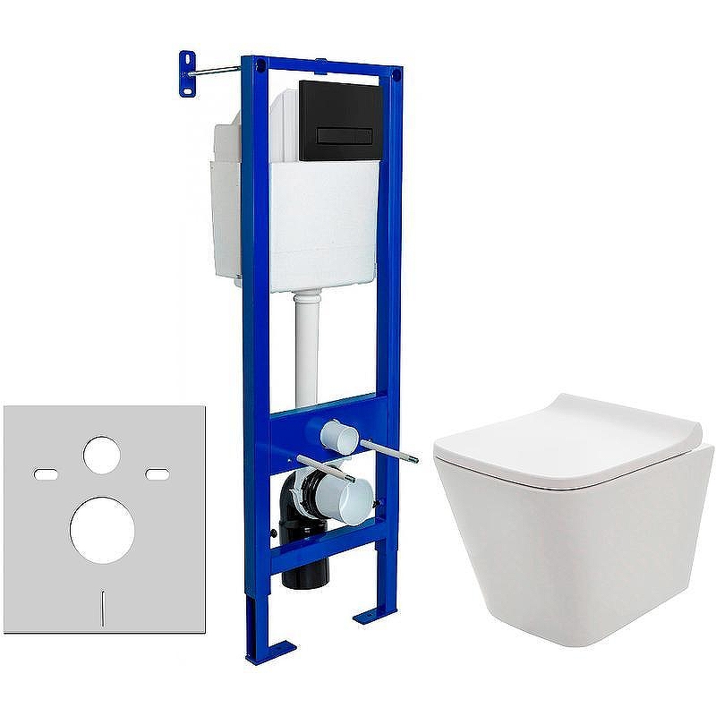 Унитаз с инсталляцией AQUAme AQM2004 + Berges Atom 410 040340 