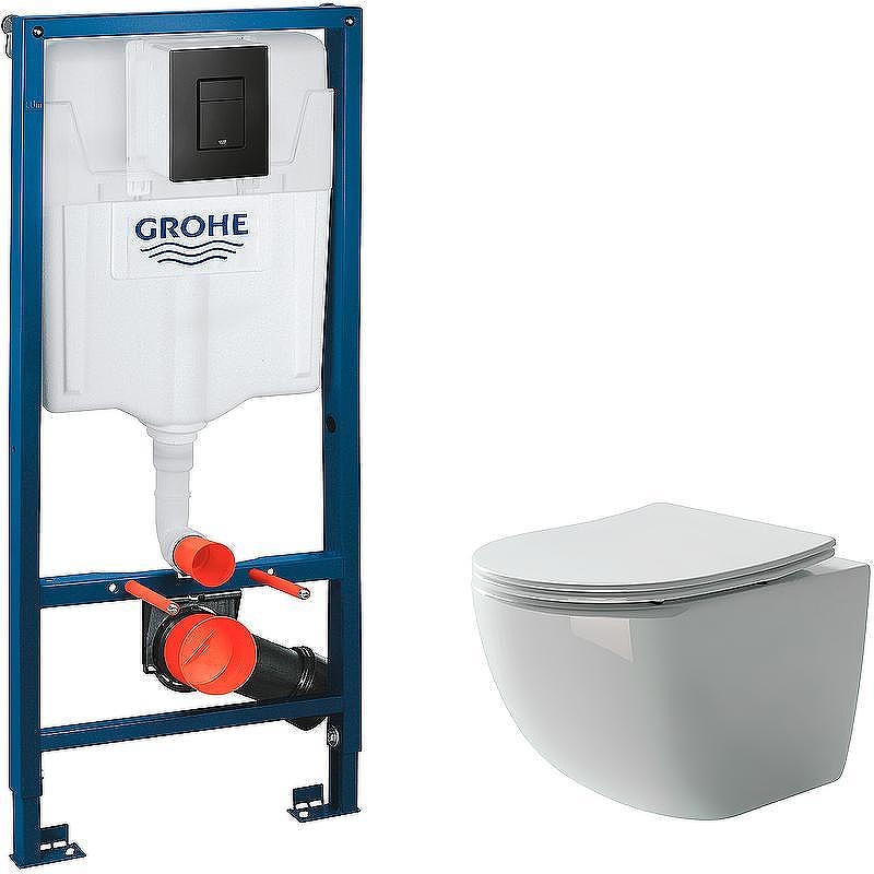 Унитаз с инсталляцией Ceramicanova Forma CN3009 + Grohe Rapid SL 38811KF0 