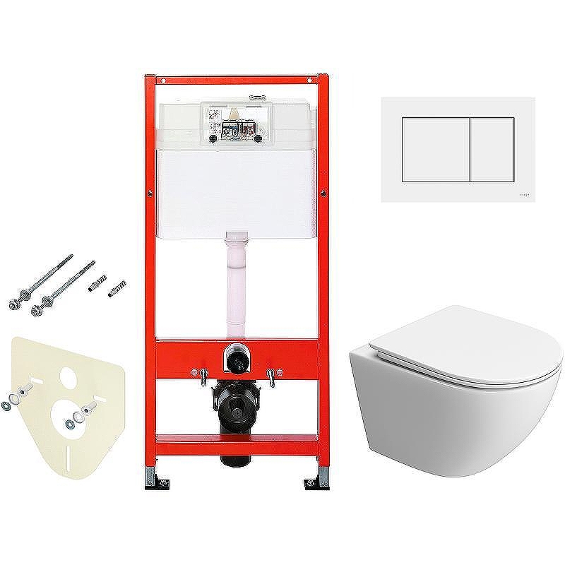 Унитаз с инсталляцией BelBagno Uno-Tor BB5177CH-TOR/SC + Tece Base 9400413 