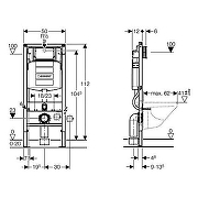 Унитаз с инсталляцией BelBagno Uno-Tor BB5177CH-TOR/SC + Geberit Duofix Sigma UP320 111.300.00.5 с сиденьем Микролифт-16