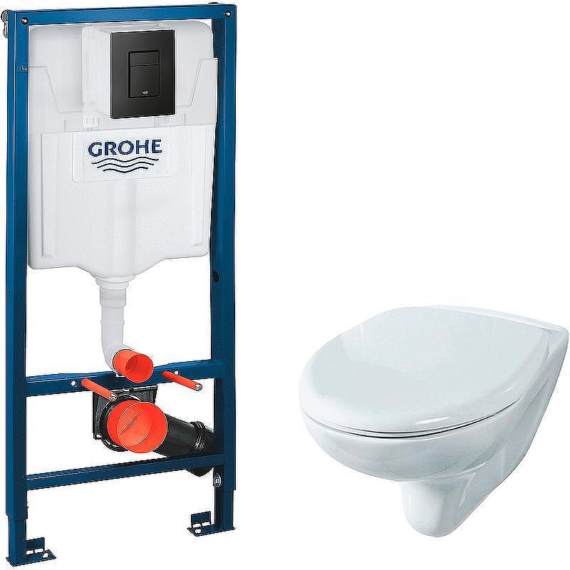 Унитаз с инсталляцией Rosa Элеганс Люкс Вн УнБ32 4620008195438 + Grohe Rapid SL 38811KF0 