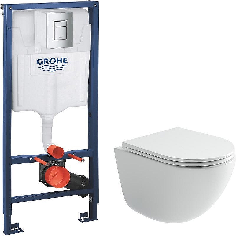 Унитаз с инсталляцией Ceramicanova Vogue CN4008T + Grohe Rapid SL 38772001 