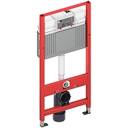 Унитаз с инсталляцией Ceramicanova Forma CN3009 + Tece Now 9400414 с сиденьем Микролифт и Черной матовой клавишей смыва-12