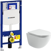 Унитаз с инсталляцией Ceramicanova Vogue CN4008T + Geberit Duofix Sigma UP320 111.300.00.5 с сиденьем Микролифт