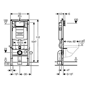 Унитаз с инсталляцией Ceramicanova Vogue CN4008T + Geberit Duofix Sigma UP320 111.300.00.5 с сиденьем Микролифт-13
