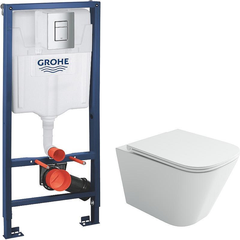 Унитаз с инсталляцией Ceramicanova Union CN4009T + Grohe Rapid SL 38772001 