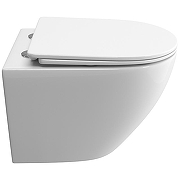 Унитаз с инсталляцией BelBagno Uno-Tor BB5177CH-TOR/SC + Tece Now 9400414 с сиденьем Микролифт и Черной матовой клавишей смыва-2