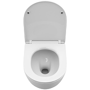 Унитаз с инсталляцией BelBagno Uno-Tor BB5177CH-TOR/SC + Tece Now 9400414 с сиденьем Микролифт и Черной матовой клавишей смыва-6