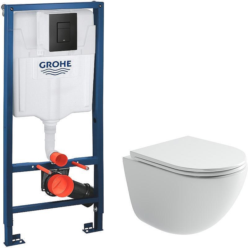Унитаз с инсталляцией Ceramicanova Vogue CN4008T + Grohe Rapid SL 38811KF0 