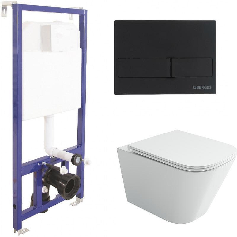 Унитаз с инсталляцией Ceramicanova Union CN4009T + Berges Novum L5 040215 