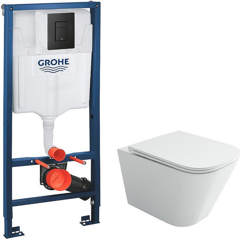 Унитаз с инсталляцией Ceramicanova Union CN4009T + Grohe Rapid SL 38811KF0 