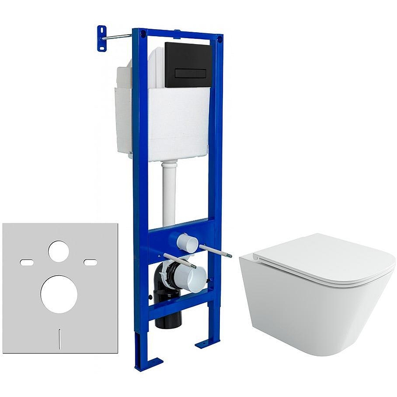 Унитаз с инсталляцией Ceramicanova Union CN4009T + Berges Atom 410 040340 