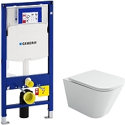 Унитаз с инсталляцией Ceramicanova Union CN4009T + Geberit Duofix Sigma UP320 111.300.00.5 с сиденьем Микролифт