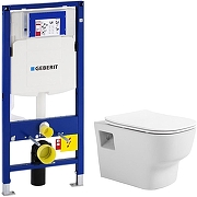 Унитаз с инсталляцией Avimano Tradition 1000090 + Geberit Duofix Sigma UP320 111.300.00.5 с сиденьем Микролифт