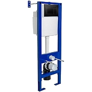 Унитаз с инсталляцией Ceramicanova Vogue CN4008T + Berges Atom 410 040332 с сиденьем Микролифт и Черной матовой клавишей смыва-10