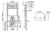 Унитаз с инсталляцией Ceramicanova Forma CN3009 + Berges Novum L3 040213 с сиденьем Микролифт и клавишей смыва Хром-15