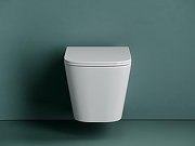 Унитаз с инсталляцией Ceramicanova Union CN4009T + Berges Atom 410 040332 с сиденьем Микролифт и Черной матовой клавишей смыва-3