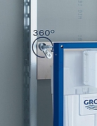 Унитаз с инсталляцией Owl 1975 Vind Cirkel-H OWLT190305 + Grohe Rapid SL 38775001 с сиденьем Микролифт и клавишей смыва Хром-11
