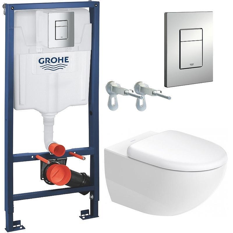 Унитаз с инсталляцией Duravit Architec 45720900A1 + Grohe Rapid SL 38772001 