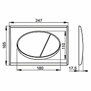 Унитаз с инсталляцией Vincea Globo VT1-14S + Alcaplast Sadromodul AM101/1120-3:1 RU M71-0001 с сиденьем Микролифт и клавишей смыва Хром-8