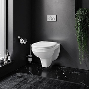 Унитаз с инсталляцией Damixa Jupiter DX77C1738SC + Viega Prevista Dry 8524.14 792596 с сиденьем Микролифт и клавишей смыва Хром-8