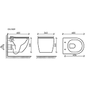 Унитаз с инсталляцией Ceramicanova Form CN3009 + Geberit Duofix Sigma UP320 111.300.00.5 с сиденьем Микролифт-12