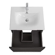 Тумба с раковиной BelBagno Uno 60 UNO-600-2C-SO-GSO+Eco 60 CZR-8073-60 подвесная цвет Темно-серый матовый-4