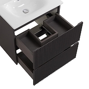 Тумба с раковиной BelBagno Uno 60 UNO-600-2C-SO-GSO+Eco 60 CZR-8073-60 подвесная цвет Темно-серый матовый-6