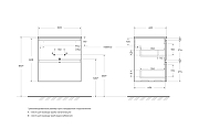 Тумба с раковиной BelBagno Uno 60 UNO-600-2C-SO-GSO+Eco 60 CZR-8073-60 подвесная цвет Темно-серый матовый-19