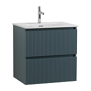 Тумба с раковиной BelBagno Uno 60 UNO-600-2C-SO-AO+Eco 60 CZR-8073-60 подвесная цвет Голубой матовый
