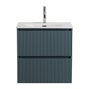 Тумба с раковиной BelBagno Uno 60 UNO-600-2C-SO-AO+Eco 60 CZR-8073-60 подвесная цвет Голубой матовый-1