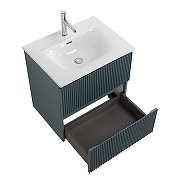 Тумба с раковиной BelBagno Uno 60 UNO-600-2C-SO-AO+Eco 60 CZR-8073-60 подвесная цвет Голубой матовый-3