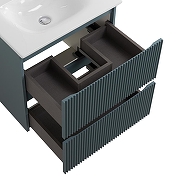 Тумба с раковиной BelBagno Uno 60 UNO-600-2C-SO-AO+Eco 60 CZR-8073-60 подвесная цвет Голубой матовый-6