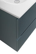 Тумба с раковиной BelBagno Uno 60 UNO-600-2C-SO-AO+Eco 60 CZR-8073-60 подвесная цвет Голубой матовый-7