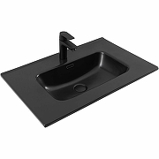Тумба с раковиной Aquanet Джейн 70 335423+Flat 70 329254 подвесная цвет Белый матовый-3