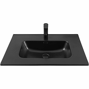 Тумба с раковиной Aquanet Джейн 70 335423+Flat 70 329254 подвесная цвет Белый матовый-4