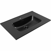 Тумба с раковиной Aquanet Джейн 70 335423+Flat 70 329254 подвесная цвет Белый матовый-5