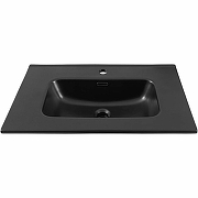 Тумба с раковиной Aquanet Джейн 70 335423+Flat 70 329254 подвесная цвет Белый матовый-6