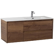Тумба с раковиной BelBagno Kraft 120 R KRAFT-1200-2C-1A-SO-RT-R+120 R BB1200ETL-R подвесная цвет Rovere Tabacco