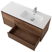 Тумба с раковиной BelBagno Kraft 120 R KRAFT-1200-2C-1A-SO-RT-R+120 R BB1200ETL-R подвесная цвет Rovere Tabacco-2