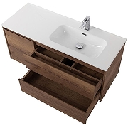Тумба с раковиной BelBagno Kraft 120 R KRAFT-1200-2C-1A-SO-RT-R+120 R BB1200ETL-R подвесная цвет Rovere Tabacco-3
