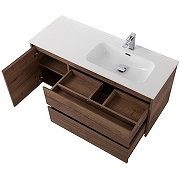 Тумба с раковиной BelBagno Kraft 120 R KRAFT-1200-2C-1A-SO-RT-R+120 R BB1200ETL-R подвесная цвет Rovere Tabacco-4