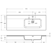 Тумба с раковиной BelBagno Kraft 120 R KRAFT-1200-2C-1A-SO-RT-R+120 R BB1200ETL-R подвесная цвет Rovere Tabacco-14