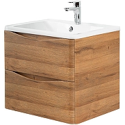 Тумба с раковиной BelBagno 70 ACQUA-700-2C-SO-RR+70 BB700/455-LV-MR-ALR подвесная цвет Rovere Rustico
